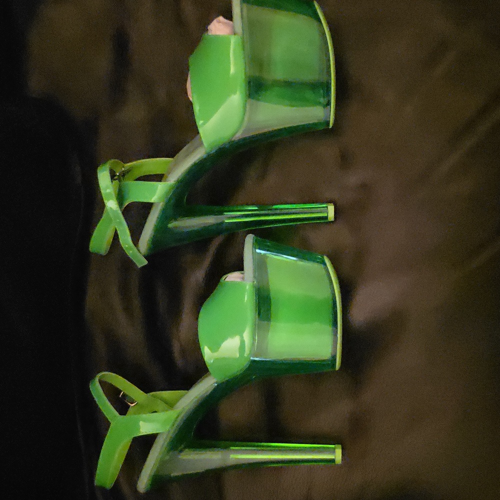 Pleaser Neon Green Heels